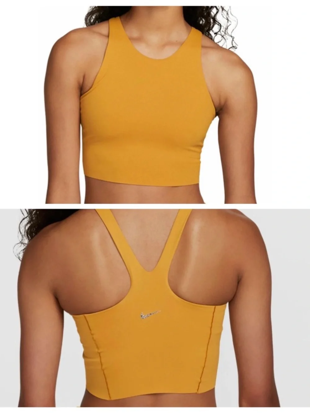 Nike Dri-FIT Orange Tank with Built-In Bra